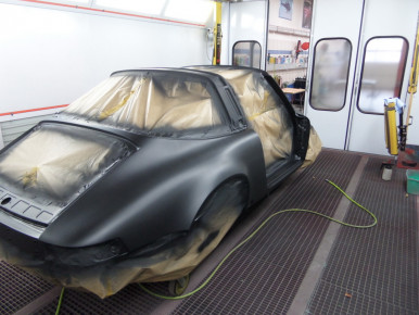 Porsche 911 Carrera Targa, 1985, Oldtimer-Restauration im Kfz-Fachbetrieb Preussler in Radstadt, Österreich