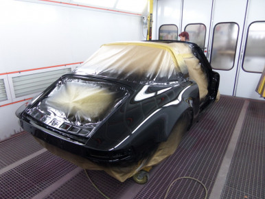 Porsche 911 Carrera Targa, 1985, Oldtimer-Restauration im Kfz-Fachbetrieb Preussler in Radstadt, Österreich