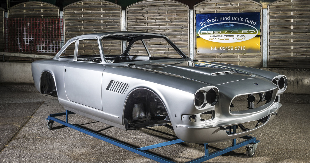 Maserati Sebring Series II, Oldtimer-Restauration im Kfz-Fachbetrieb Preussler in Radstadt, Österreich